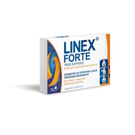 Linex Forte trde kaspule, 14 kapsul