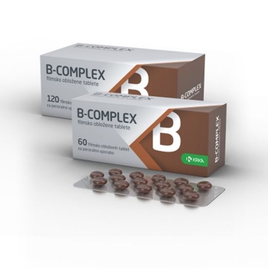B-complex obložene tablete, 60 tablet