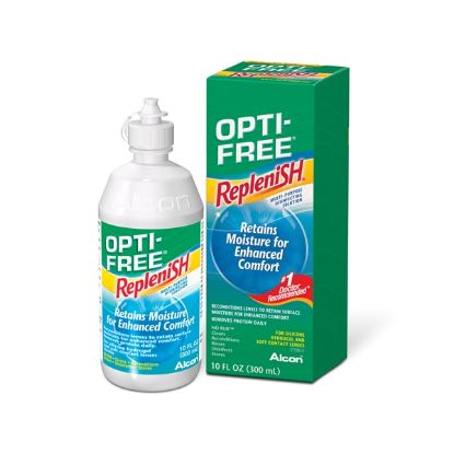 OPTI-FREE RepleniSH je večnamenska tekočina za nego mehkih kontaktnih leč
