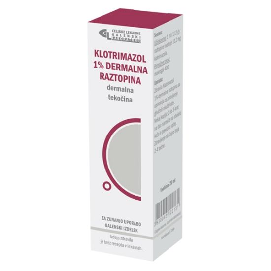 Klotrimazol dermalna raztopina proti glivicam