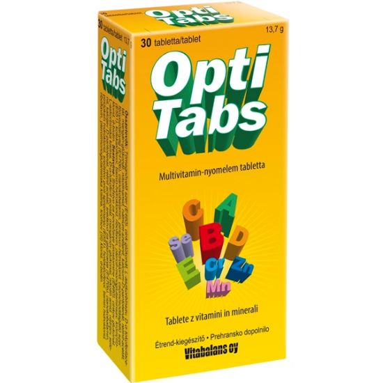 Slika OPTI TABS vitamini in minerali tbl. 30X