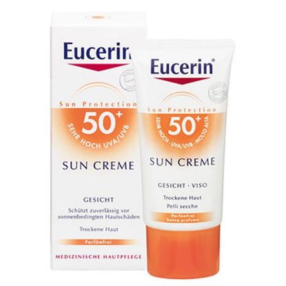 Eucerin Sensitive krema za obraz zaščita pred soncem za suho kožo
