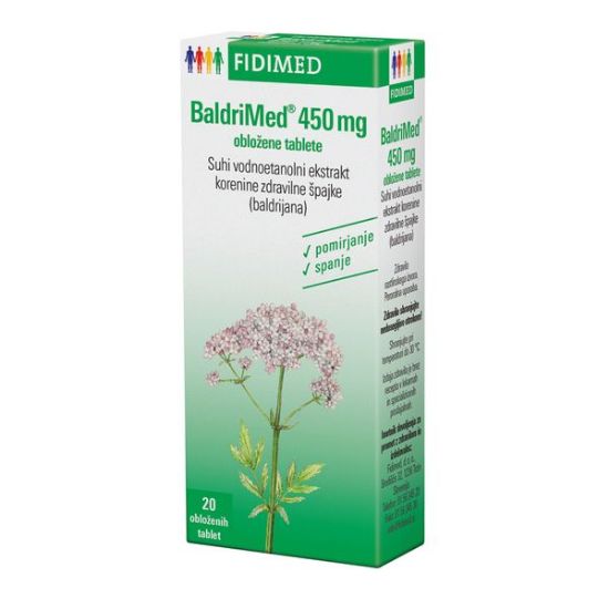 Slika Fidimed Baldrimed 450 mg, 20 tablet