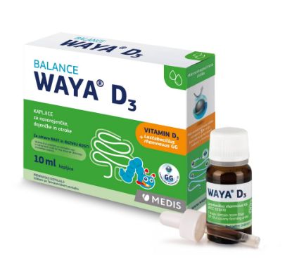 Waya D3 kapljice probiotik za prebavo