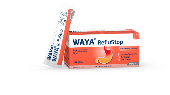 Waya RefluStop vrečice zgaga in vnetje želodčne sluznice
