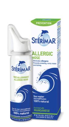 Sterimar za alergije za zaščito nosu pred alergeni in preprečevanje alergij