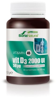Soria Natural Vitamin D3 (2000 i.e.) tablete za odpornost