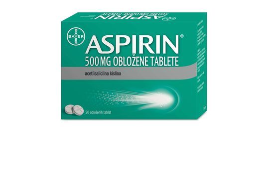 Aspirin 500mg obložene tablete proti bolečinam glavobolu in vročini