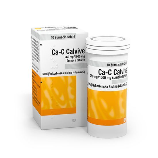 Ca C vitamin Calvive pomankanje kalcija in vitamina c