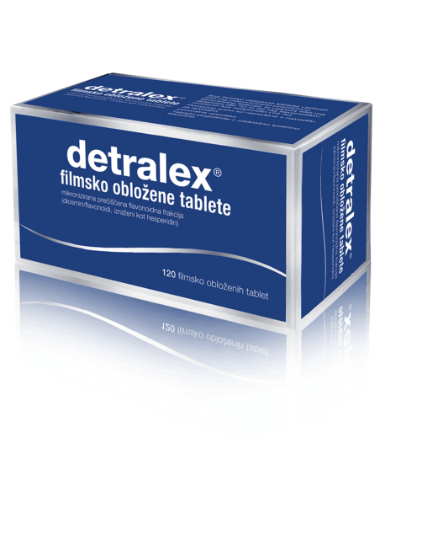 	Detralex tablete zmanjša nastajanje edemov, povečuje tonus ven, pomaga pri hemeroidih