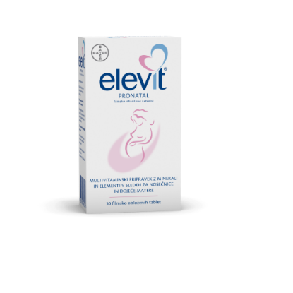 Elevit pronatal vitamini in minerali za nosečnice in doječe mamice brez joda