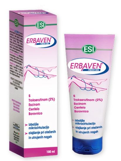 Erbaven Fresh gel se uporabljajo za blaženje utrujenosti nog