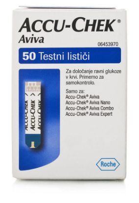 Accu Chek Aviva testni lističi za merjenje sladkorja v krvi