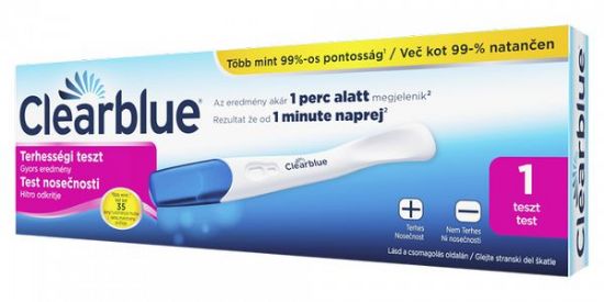 ClearBlue test za ugotavljanje nosečnosti za hitro odktivanje