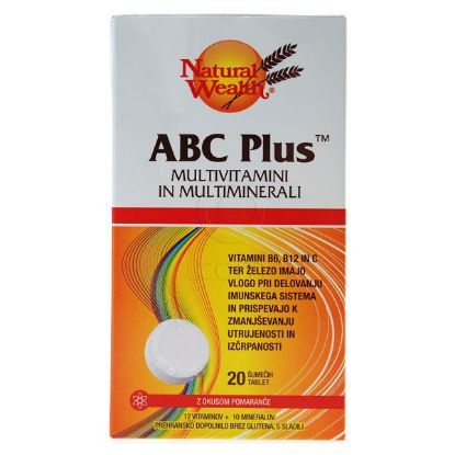 ABC Plus multivitamini in multiminerali glutena Natural Wealth