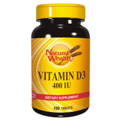 Vitamin D3 400 I.E. Natural Wealth za podporo imunskemu sistemu