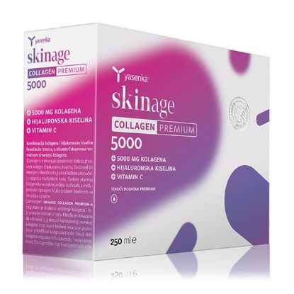 Yasenka Skinage Collagen Premium ampule prispeva k normalni tvorbi kolagena za normalno delovanje kože in k zaščiti celic pred oksidativnim stresom