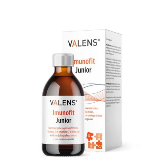 Valens Imunofit Junior  prispeva k normalnemu delovanju imunskega sistema in ugodno vplivajo na telesno odpornost
