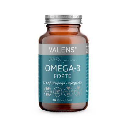 Valens Omega 3 Forte kapsula prispevata k normalnemu delovanja srca, ima vlogo tudi pri ohranjanju vida in delovanju  možganov