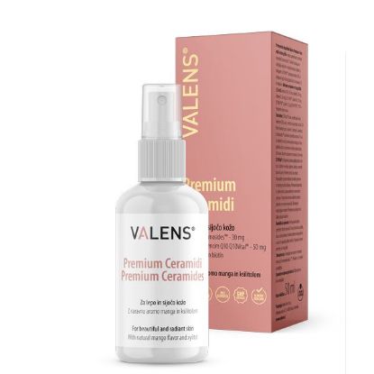 Valens Premium Ceramidi za lepo kožo s ceramidi, koencimom Q10 ter vitamini E, C in  biotinom