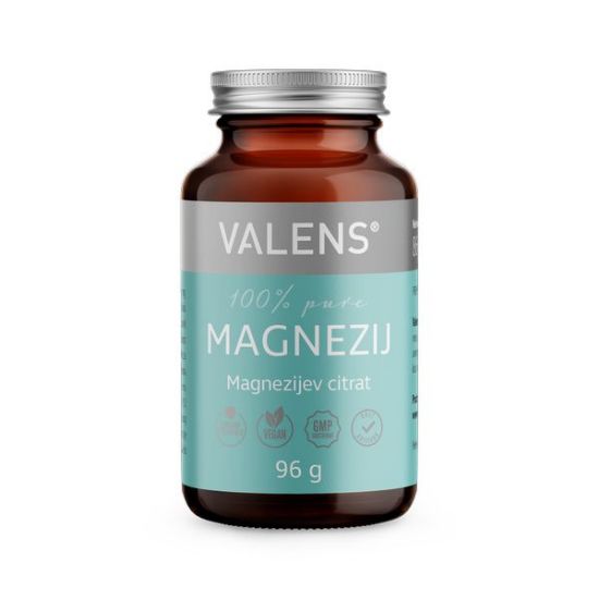 Valens Magnezij ima vlogo pri delovanju mišic, ohranjanju zdravih kosti in zob, prispeva k zmanjševanju utrujenosti in izčrpanosti