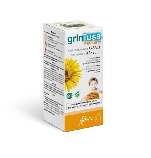 Aboca Grintuss sirup za otroke pri suhem in mokrem kašlju