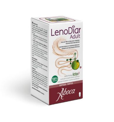 L Lenodiar Adult Aboca namenjen zdravljenju težav, povezanih z akutno drisko in izbruhi kronične  driske