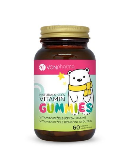 VONpharma vitaminski želejčki - Za otroka zbrani vitamini in minerali v okusnem želejčku