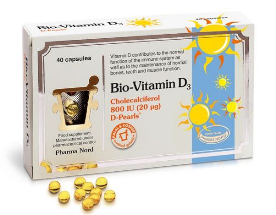 Bio-Vitamin D3 prispeva k ohranjanju zdravih kosti in zob, delovanju imunskega sistema in mišic