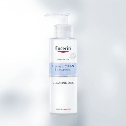 Eucerin DermatoCLEAN [HYALURON] blago čistilno mleko, Bogat kremni losjon,  Nežno, temeljito in učinkovito