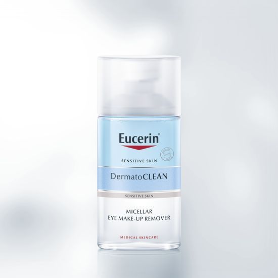 Eucerin DermatoCLEAN micelarni odstranjevalec ličil za oči, Odstrani obstojno vodoodporno maskaro
