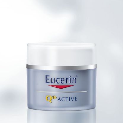 Eucerin Q10 ACTIVE Hranilna nočna krema proti gubam za občutljivo kožo