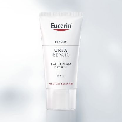 UreaRepair krema za obraz 5 % namenjena suhi do zelo suhi koži, takoj pomiri neprijetno napetost in navlaži kožo