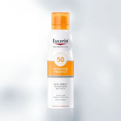 Eucerin Sun Dry Touch prozoren sprej za zaščito pred soncem ZF 30