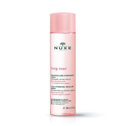 Nuxe Vlažilna micelarna vodica 3 v 1 - Very Rose Eau Micellaire Hydratante 3-en-1 - odstanjevalev ličil za suho kožo