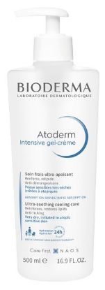 Izjemno pomirjujoča osvežilna gel-krema za nego zelo suhe, razdražene do atopijske kože - Atoderm Intensive gel-crème - Bioderma