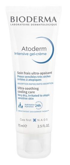 Izjemno pomirjujoča osvežilna gel-krema za nego zelo suhe, razdražene do atopijske kože - Atoderm Intensive gel-crème Bioderma
