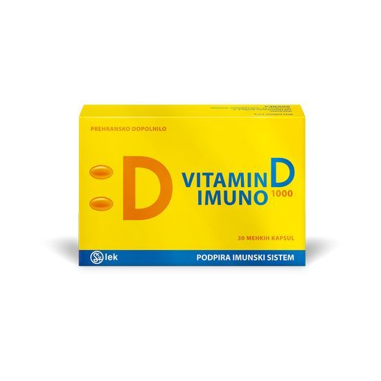 VITAMIN D IMUNO 1000 esencialno mikrohranilo za podporo imunskemu sistemu in ohranjanju zdravih kosti in zob