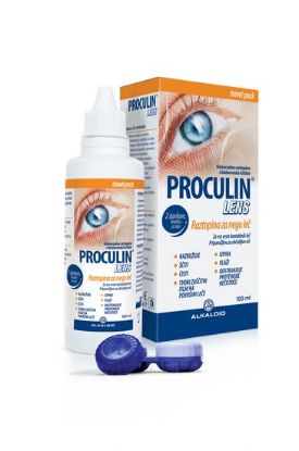 Proculin Lens raztopina za leče je večnamenska raztopina za leče s hialuronsko kislino za nego vseh vrst kontaktnih leč