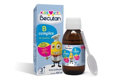 Becutan B komplex sirup za otroke od 3 let za zdrav razvoj in imunski sistem