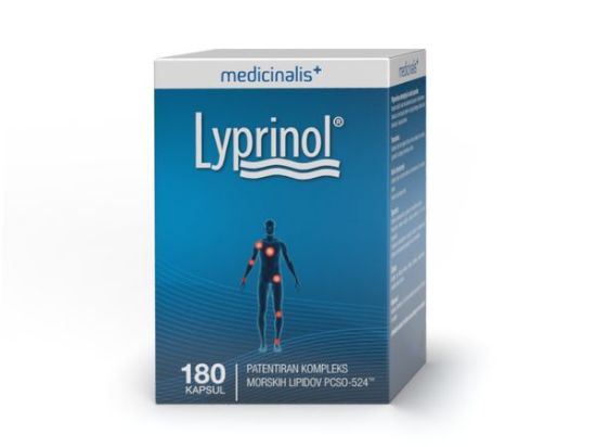 Lyprinol Medicinalis kapsule z omega-3 in morskimi lipidi, za pomoč pri revmatski bolečini, artritisu, otrdelih sklepih	