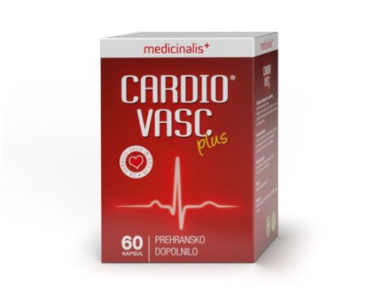 CardioVasc plus Medicinalis vsebuje omega-3, koencim Q10 in vitamine in minerale za podporo delovanju srca in ožilju