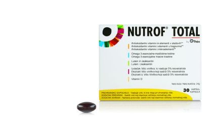 Nutrof total vitamini, lutein, resveratrol za boljši vid