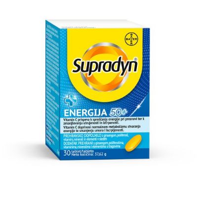 Supradyn energija 50+ , zmanjševanje utrujenosti in izčrpanosti