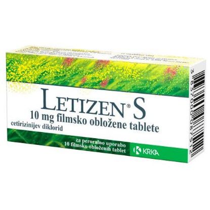 Letizen S tablete proti alergiji in koprivnici