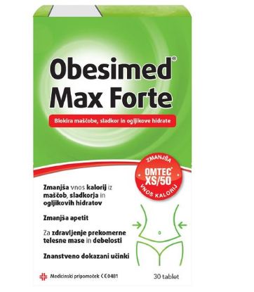 Obesimed Max forte kapsule za zdravljenje prekomerne telesne teže