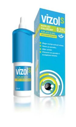 Vizol S 0,21%, kapljice za oko, 10ml