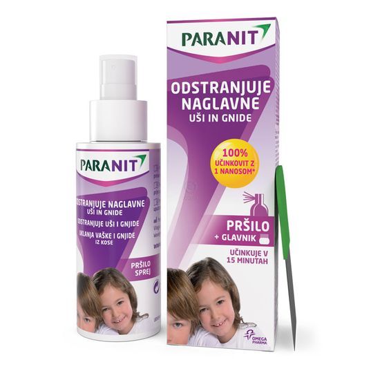 Paranit losjon + glavnik, za odstranjevanje uši in gnid, pršilo, 100ml