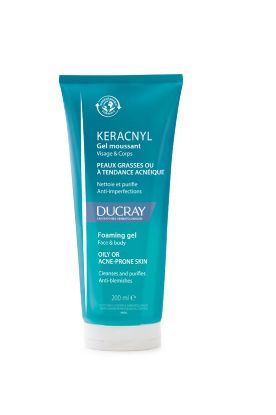 Du keracnyl peneci gel proti aknam 200 ml spredaj.