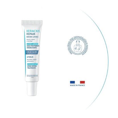 DU keracnyl repair balzam za ustnice 15 ml spredaj